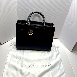 Michael Kors medium Rayne ew satchel leather black